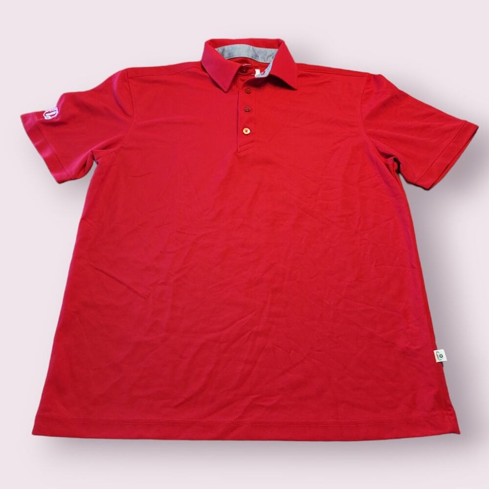 Chick Fil A Polo Shirt Mens Red Team Style Oobe Work Uniform Repreve Medium